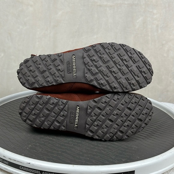 Merrell Haven Autumn Waterproof Brown Leather Boots Womens size 6 Grip sole - Picture 8 of 16